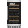 mQuvée Cantinetta vino da incasso 40 cm - WineCave 700 40D Modern - a basso consumo energetico, in acciaio inossidabile, 2 zone di temperatura