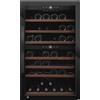 mQuvée Cantinette vino a libera installazione con serratura, mQuvée WineExpert 66 Fullglass Black, nero, 2 zone di temperatura, 66 bottiglie