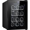 Cavin Cantinette vino a libera installazione nera, Cavin Tundra Collection 12, una zona di temperatura, 12 bottiglie, cantinetta silenziosa, cantinetta economica, L: 36 x A: 53 x P: 54,9 cm