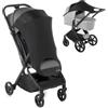 Jane Jané Telo Sole Passeggino UPF 50+, Universale Elastico, Traspirante, Protezione UV per Passeggino e Navicella, Colore Nero