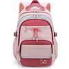 Amythe Zaino Scuola Ragazza Media e Superiore, 2025 Zaino Scuola Ragazzi Adolescenti Impermeabile per 15.6 Laptop, Zaini da Viaggio Casual Leggero e Moda, 22L-Rosa