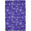 Character World Wednesday - Coperta in pile con licenza ufficiale, design destinato, super morbida e calda, perfetta per camere da letto per adolescenti, campeggio e pigiama party, dimensioni 100 x 150 cm, viola