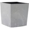 Siena Garden Fioriera Nizza Stone grigio effetto cemento, 25 x 26 cm, vaso di plastica con inserto