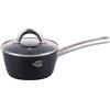 GALILEO Casseruola con coperchio 16 cm in alluminio forgiato, rivestimento antiaderente in ceramica, fondo full induction, SìChef Premium