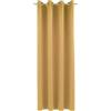 Gardinia Sehlbach Tenda pronta per l'uso con occhielli, Dimout uni, Giallo, 140 x 245 cm, A risparmio energetico in inverno, Termoresistente in estate, Opaca, Certificazione Oeko-Tex, Facile da montare