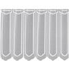 Gardinia Sehlbach Tenda bistrot, Tenda ad arco in jacquard, Bianco, 145 x 120 cm, Design elegante, Lavorazione di alta qualità, Facile da applicare, Stile classico