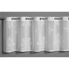 Gardinia Sehlbach Tenda bistrot con fiocchi di neve in brunito, Bianco, 135 x 45 cm, Eleganza invernale, Traslucida, Facile da applicare, Incantevoli fiocchi di neve
