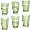 Bormioli Rocco Set di 6 bicchieri da longdrink Barshine, 38 cl, verde