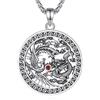 CELESTIA Collana Drago Uomo e Donna Dargon e Fenice Ciondolo Yin Yang Collana Argento Sterling 925 Gioielli Ying e Yang Regali Mamma e Papà Regalo Coppia Lui e Lei