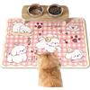 Generico Tappetino Assorbente per Ciotole di Cibo Cani - Tappeto Antiscivolo per Mangiatoie Cani e Gatti - 30x40 cm Assorbente Asciugatura Rapida Antigoccia Protezione Pavimenti per Interni Casa
