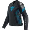 DAINESE Giacca Pelle Donna AVRO 5 LADY LEATHER Nero Blu DAINESE
