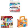 CARIOCA Kit Creativo - 24 Matite Bi-Color, 36 Pennarelli Super Lavabili Joy Box, 6 Barattoli di Tempera Liquida 80ml - Set Completo per Attività Artistiche e Progetti Creativi
