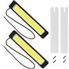 Safego 2PCS DRL COB LED Super Luminoso Luce di Marcia Diurna Bianco per Auto SUV/ATV Impermeabile 56Chips LED 8W 6000K