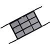 Fancysky Rete per bagagli Auto 70×50cm, Fancysky Rete per bagagli Auto per Aufbewahrung, Rete per bagagli Auto a Doppio Strato, Rete per bagagli Auto per Tetto, Rete per bagagli Auto per Camper, Coperta per