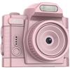 Sxhlseller Registrazione Video 4K per Fotocamera Chiave e Foto da 64 MP, Fotocamera da Viaggio Portatile con Schermata da 1,54 , 19 Filtri, Angolo di Larghezza 78 °, Luce di Riempimento (PINK)