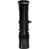 Jectse F8.3 Teleotdio della Telecamera, Lente a Fuoco Manuale da 420-800mm per la Telecamera a Specchio a Monte RF con Angolo di Vista a 6 ° (BLACK)