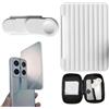 Generico Smartphone Camera Mirror Reflection Clip Kit-9.5×6.8cm, Riflessione Specchio Regolabile per Fotocamera Del Telefono, Clip Riflettente, Fotocamera per Tutti Gli Smartphone