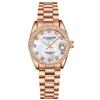 Stührling Orologio da donna Stuhrling Original - Bracciale in acciaio inossidabile con maglie, movimento al quarzo, analogico, quadrante in madreperla con data - Collezione di orologi da donna eleganti e casual