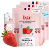 LXIR DRINK - Pastiglia aromatizzata senza zucchero - Bevanda multivitaminica - Ricca di vitamine C e B - Idratazione quotidiana - Bellezza della pelle - Fragola