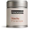 Wazucha Matcha Premium - Tè Matcha Giapponese di Uji - Macinato a Pietra - Gusto Equilibrato Ideale per Matcha Latte - 30 g