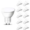 ehomeled Lampadine LED GU10 luce calda (3000K), 470 lumen, sostituisce 50W alogena, risparmio energetico, luce inondazione 120°, ideale per soggiorno, cucina & ingresso, non dimmerabile, 10 pezzi