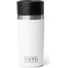 YETI Rambler Travel Bottle, Vacuum Insulated Stainless Steel Coffee Flask with Leakproof Hotshot Commuter Cap, White, 12 oz (355 ml)