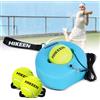 BOOSTEADY Tennis Allenatore Portatile con Base Metallica e Rimbalzo Infinito Tennis, per Adulti, Bambini e Principianti, Blu