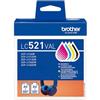 Brother Multipack Nero / Ciano / Magenta / Giallo Lc521Val Lc521Val 2000 Pagine Originale