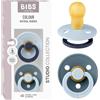 BIBS Colour Studio Fusion Ciuccio, 18-48 mesi, Baby Blue/Petrol
