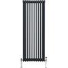 Monster Shop Radiatore Termosifone a 3 Colonne 1800mm x 562mm Moderno Centralizzato Grigio antracite in Acciaio Inox Verticale a Parete Cucina Soggiorno Bagno Kit di Fissaggio e Spazzola Inclusi