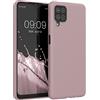 kwmobile Custodia Compatibile con Samsung Galaxy A12 Cover - Back Case per Smartphone in Silicone TPU - Protezione Gommata - lilla color carne