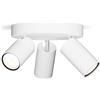 Philips Lighting Philips Idris spot a 3 teste su piastra rotonda, lampada GU10 non inclusa, bianco, IP44 , resistente all'acqua