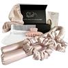 Sleep 'N Curl - 100% pura seta di gelso - Kit arricciacapelli senza calore con cuffia in pura seta (cuffia)