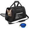 SHJOEE Trasportino per Cani e Gatti Scatola pieghevole per Animali Borsa per Cani Gabbietta Morbida per Animali Domestici Trasportino Pieghevole Traspirante con Ciotola