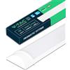 V-TAC Plafoniera LED Lineare da Soffitto 30 CM - 10W - Chip Samsung - Lampada Rettangolare 1200 Lumen - IP20 per Parete, Garage, Negozio - Tubo LED - Luce 6500K Bianca Fredda
