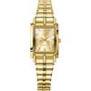 RORIOS Orologio da Polso Coppia Acciaio Inossidabile Orologi da Uomo Donna Orologi Analogico Quarzo Orologio Semplici Lavoro Orologi Rettangolare Elegante Oro A
