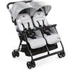 CHICCO Passeggino Gemellare Chicco Ohlala Twin Silver Cat con Parapioggia