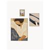 Paper Collective Set 3 poster con cornice Artwall no. 01 - Beige