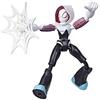 Spider-Man Hasbro, Ghost-Spider Bend And Flex (Action Figure Flessibile 15cm), (E76885X0)