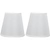 Jenngaoo 2 Pezzi Paralumi, Copri Lampada in Tessuto a Botte in Stile Europeo, Paralume a Clip per Lampada da Terra Lampada da Parete con Lampadario a Vite E14, 3.6x5.6x5.1in(PT06)