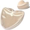 Zelimun Federa per cuscino per ginocchia, 24,9 x 24,9 x 15 cm, ricambio per cuscino per gambe a forma di cuore (champagne)