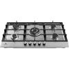 Electroline GHEM86F53G piano cottura Acciaio inox Da incasso 90cm Gas 5 Fornello(i) griglie ghisa