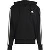 ADIDAS Felpa con cappuccio Essentials 3-Stripes French Terry Full-Zip Adidas