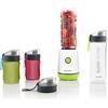 Breville Blend Active Personal Blender & Smoothie Maker | 350 W | Confezione famiglia | 4 flaconi attivi portatili (300 ml | 600 ml) | coperchi a prova di perdite | Bianco e verde [VBL252]