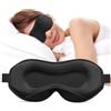 Umisleep Maschera per dormire per chi dorme di lato, orbite 3D e fascia elastica regolabile, fotosensibile e traspirante, maschera per gli occhi per uomini e donne, adatta per lo yoga in viaggio, nero