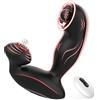 SuperLove 3in1 Rotating Bead Prostate Massager with Remote Black