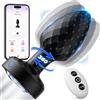 SuperLove 360 Tornado Swiveling Light Up Butt Plug with App Black