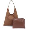 EVEOUT Borse Tote Pelle Scamosciata da Donna Borse a spalla Velluto Borse Hobo Colore Solido Borse a tracolla per Lavoro Università Vacanza
