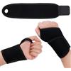 AetherAurora Tutore Polso Destro Tendinite, Polsiera per Tendinite Polso, Tutore Mano Polsiera, Fascia Elastica di Supporto per Tunnel Carpale, per Tunnel Carpale, Slogature, Frattura e Distorsione (Nero)