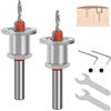 Orssmigs 2 Pezzi Svasatore per Legno 8mm Punte con Svasatore per Legno Trapano a Svasatura Regolabile Punta Svasatore Conica Smusso Svasatore Punta da Trapano per Falegnameria, Legno (2.8+3.2mm)